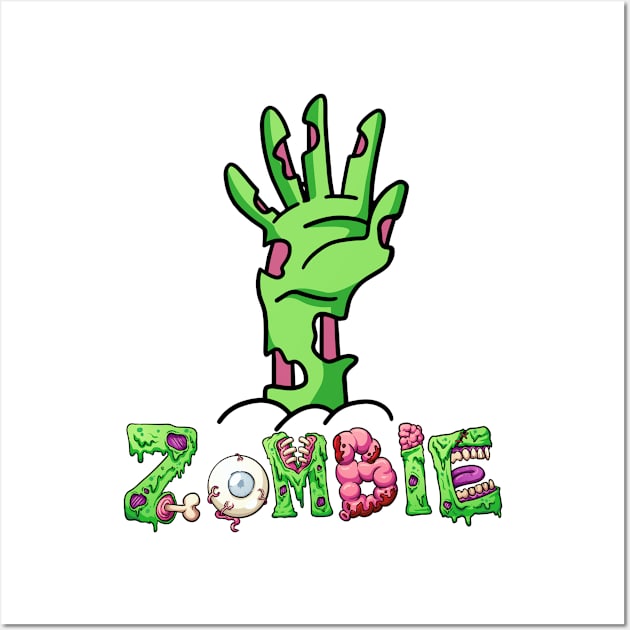 Zombie Hand Wall Art by MZeeDesigns